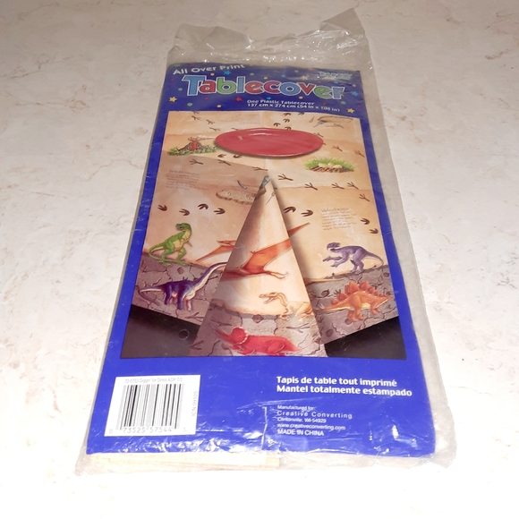 Dinosaur Tablecloth Tablecover Birthday Party Decor - Picture 2 of 5